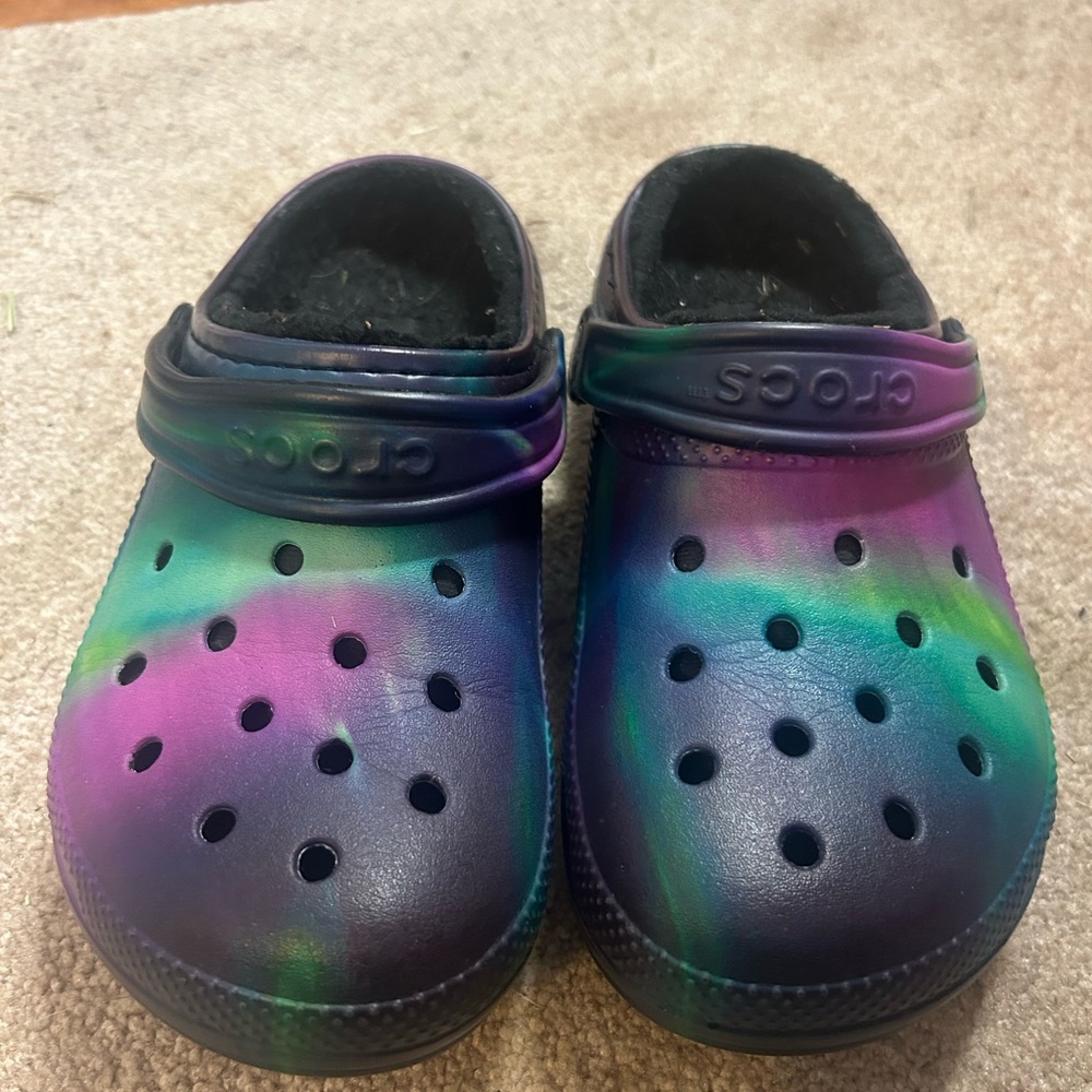 CROCS Womens Multicolor Tie-Dye Shoes